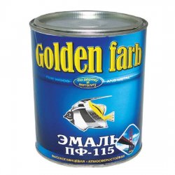 КРАСКА ЭМАЛЬ ПФ-115 GOLDEN FARB ЧЕРНАЯ 1,9 КГ