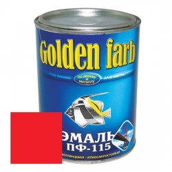 КРАСКА ЭМАЛЬ ПФ-115 GOLDEN FARB КРАСНАЯ 1,9 КГ