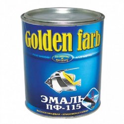 КРАСКА ЭМАЛЬ ПФ-115 GOLDEN FARB СВ.ГОЛУБАЯ 0,9 КГ