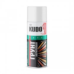 Грунт акриловый универсальный для черных и цветных металлов KUDO KU-2101 серый