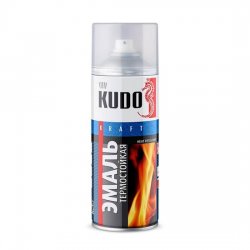 Эмаль термостойкая KUDO KU-5001 Серебристая