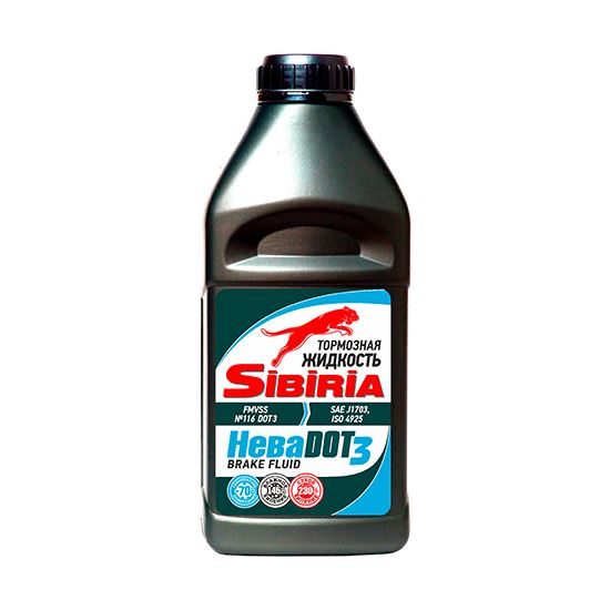 Тормозная жидкость SIBIRIA НЕВА ДОТ-3 455 Г