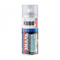 Эмаль для реставрации ванн и керамики KUDO KU-1301 белая