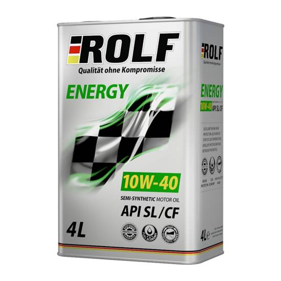 Моторное масло ROLF ENERGY 10W-40 SL/CF полусинт 4 л