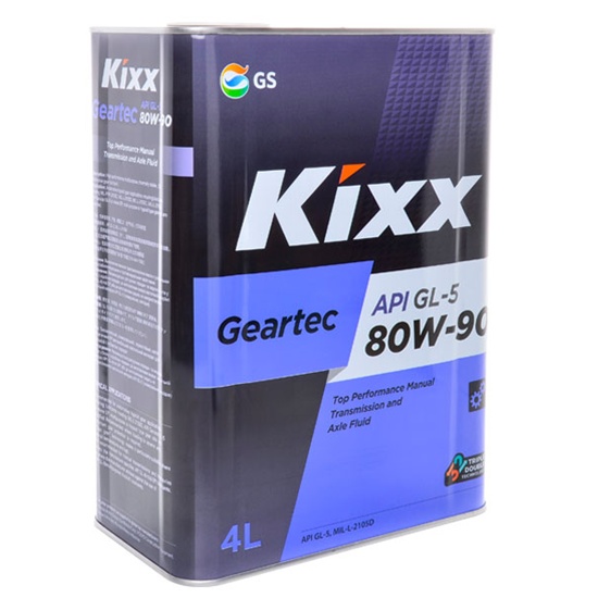 Трансмиссионное масло KIXX GEARTEC GL-5 80W90 4Л