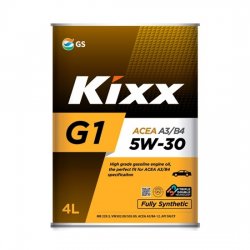 Моторное масло KIXX G1 5W30 А3/В4  СИНТ 4Л