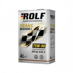 Трансмиссионное масло ROLF TRANSMISSION PLUS SAE 75W90 API GL-4/5 4Л