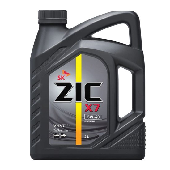 Моторное масло ZIC X7 5W40 SN  4Л