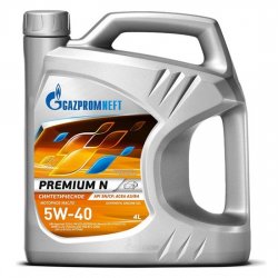 Моторное масло GAZPROMNEFT Premium N 5w40 SN/CF синт  4л