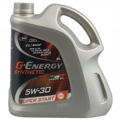 Моторное масло G-ENERGY Synthetic Super Start 5w30 SN/CF C3  4л